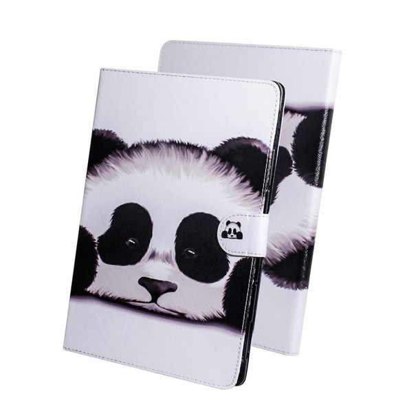 3D Colored Drawing Horizontal Flip Leatherette Case with Holder & Card Slot & Wallet For Huawei MediaPad M6 10.8(Panda)