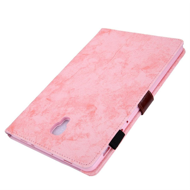 For Galaxy Tab A 10.5 / T590 Business Style Horizontal Flip Leatherette Case, with Holder & Card Slot & Photo Frame & Sleep / Wake-up Function(Pink)