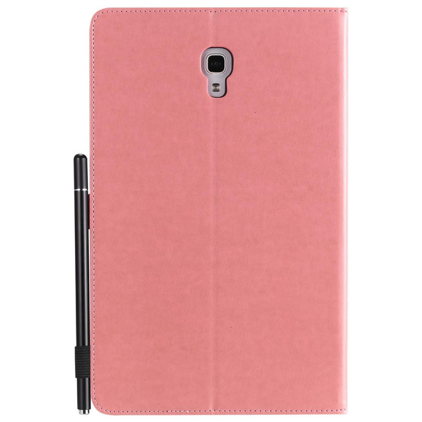 For Samsung Galaxy Tab A10.5 T590 / T595 Cat Bee Embossing Pattern Shockproof Table PC Protective Horizontal Flip Leatherette Case with Holder & Card Slots & Wallet & Pen Slot & Wake-up / Sleep Function(Pink)