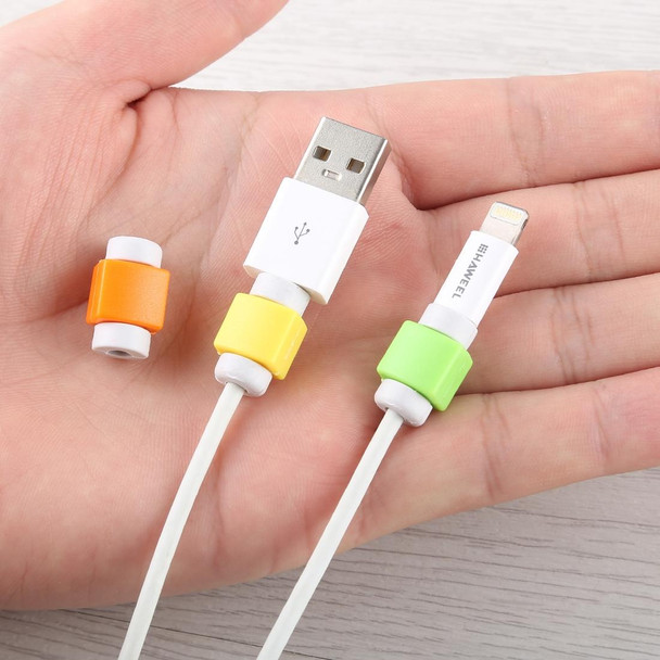 Headphone Wire Data Cable Protection Cover Winder Cord Wrap Organizer, Random Color Delivery