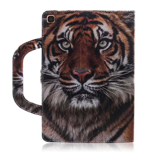 Tiger Pattern Horizontal Flip Leather Case for Galaxy Tab A 10.1 (2019) T510 / T515, with Holder & Card Slot & Wallet