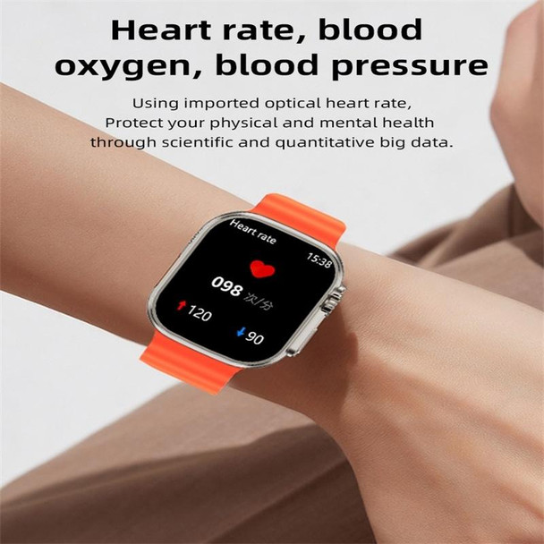 WS68 ULTRA 1.85 inch Color Screen Smart Watch,Support Heart Rate Monitoring / Blood Pressure Monitoring(Blue)