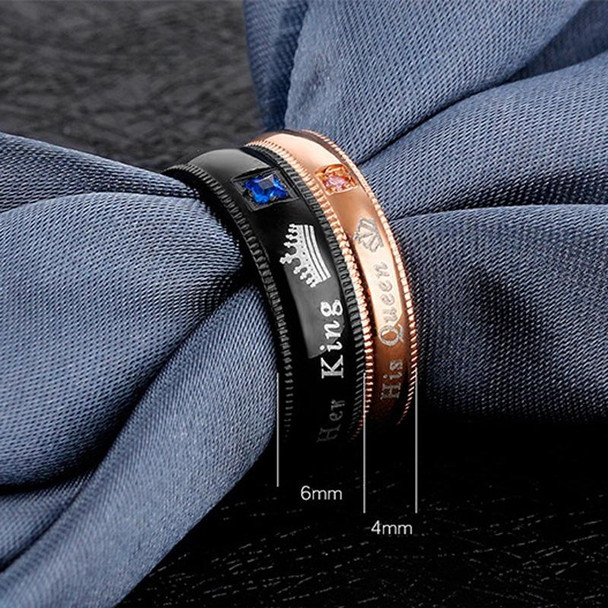 606 Couple Ring Titanium Steel Ring, Size: Women Style 8