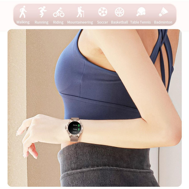 CF12 1.2 inch Waterproof Smart Steel Strap Wristband Support Heart Rate Monitoring / Blood Pressure Monitoring(Black)