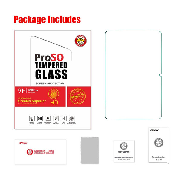 1PC For Huawei MatePad SE 10.1 ENKAY Hat-Prince 0.33mm Explosion-proof Tempered Glass Film