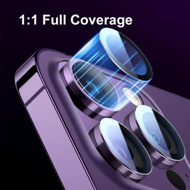 For iPhone 13 Pro / 13 Pro Max ENKAY Hat-Prince Tempered Individual Ring Camera Glass Film with Positioner