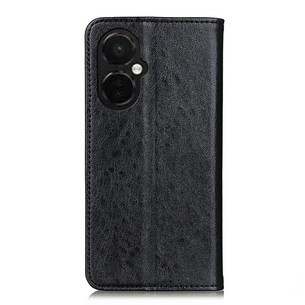 For OnePlus Nord CE 3 Lite Magnetic Crazy Horse Texture Leatherette Phone Case(Black)