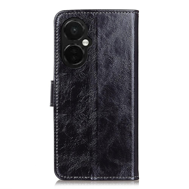 For OnePlus Nord CE 3 Lite Retro Crazy Horse Texture Leatherette Phone Case(Black)