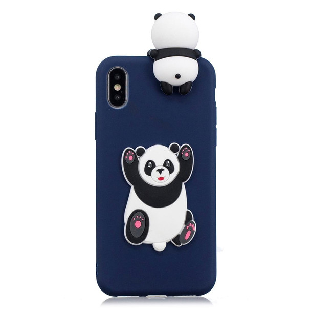 For iPhone XR 3D Cartoon Pattern Shockproof TPU Protective Case(Panda)