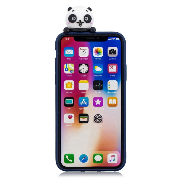 For iPhone XR 3D Cartoon Pattern Shockproof TPU Protective Case(Panda)