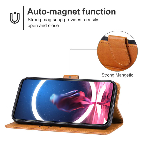 For ZTE nubia Red Magic 8 Pro Leather Phone Case(Brown)