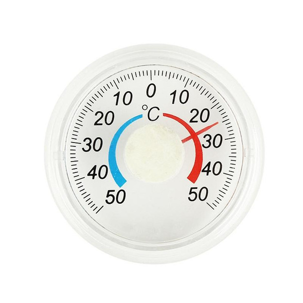 4pcs Round Plastic Doors And Windows Simple Pointer Winter And Summer Thermometer