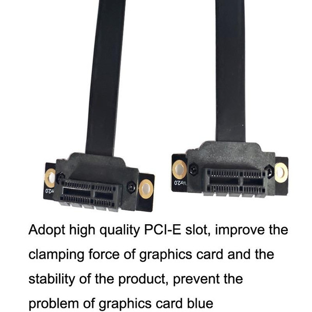 PCI-E 3.0 1X 90 Degrees Graphics Card / Wireless Network Card Extension Cable, Cable Length: 5cm