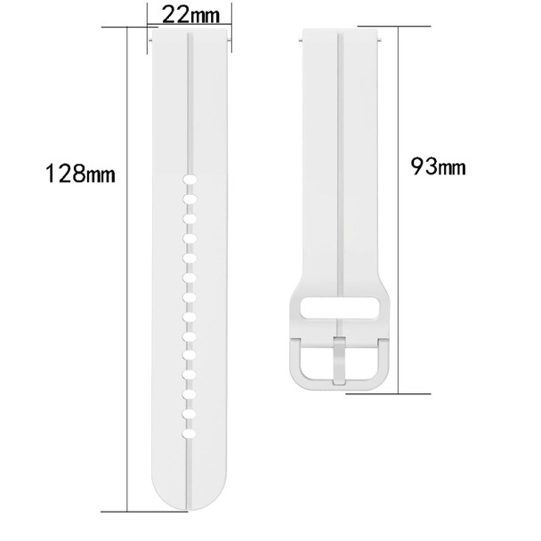 For Xiaomi Haylou RT2 LS10 22mm Loop Silicone Watch Band(Black)