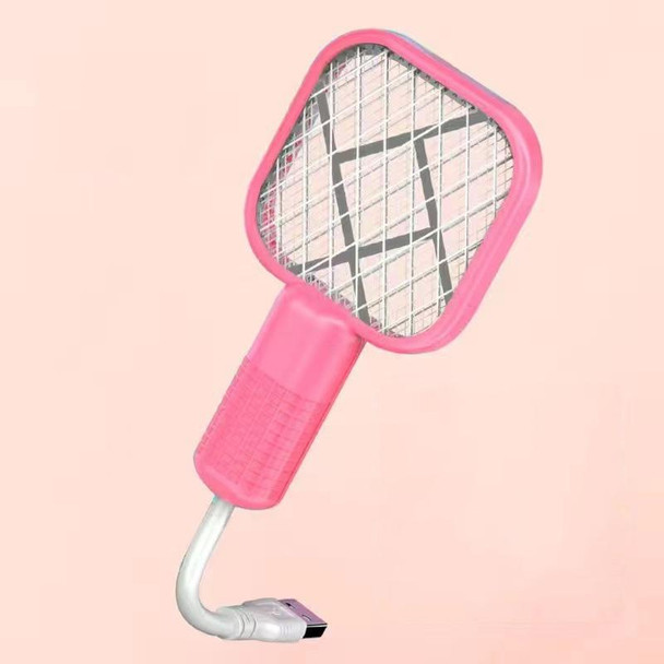 USB Electric Mosquito Swatter Mosquito Lamp 2-in-1 Mosquito Repellent(Pink)