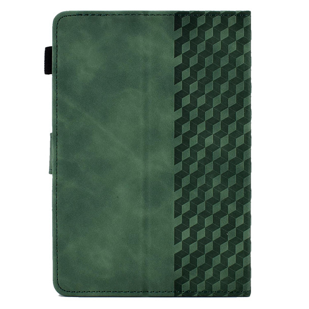 For 10.0 inch Universal Tablet Rhombus Embossed Leatherette Case(Green)