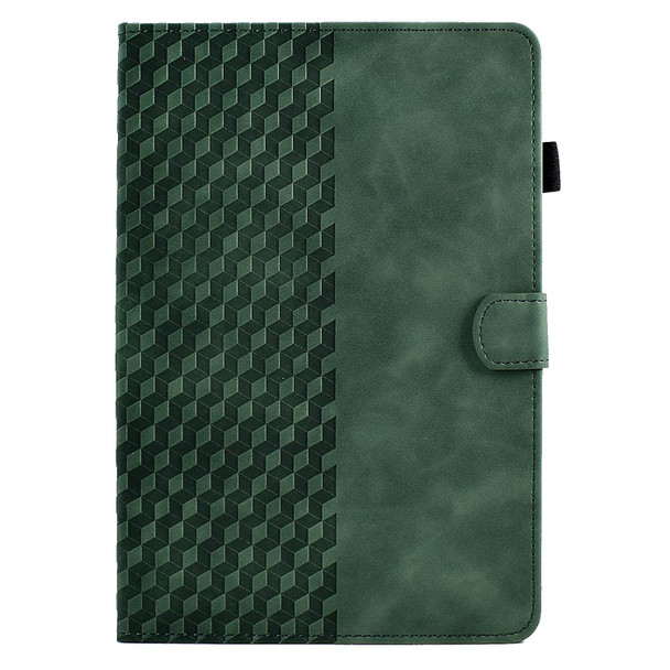 For 10.0 inch Universal Tablet Rhombus Embossed Leatherette Case(Green)