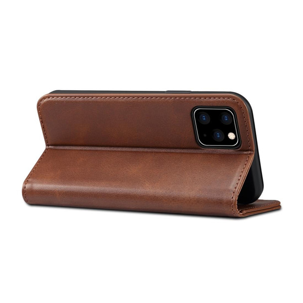 Suteni Calf Texture Horizontal Flip Leather Case with Holder & Card Slots & Wallet for iPhone 11 Pro(Brown)