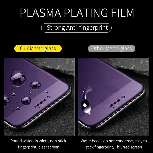25 PCS AG Matte Anti Blue Light Full Cover Tempered Glass Film - iPhone 8 Plus & 7 Plus
