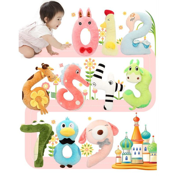 40cm Number Plush Doll Toys Soft Pillow For Kids Children(Number 5)