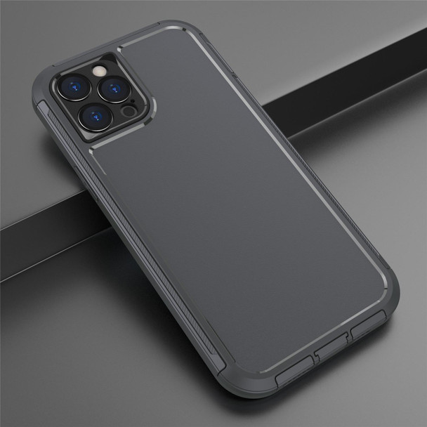 360 All-inclusive Shockproof Precise Hole PC + TPU Protective Case - iPhone 12 Pro(Grey)