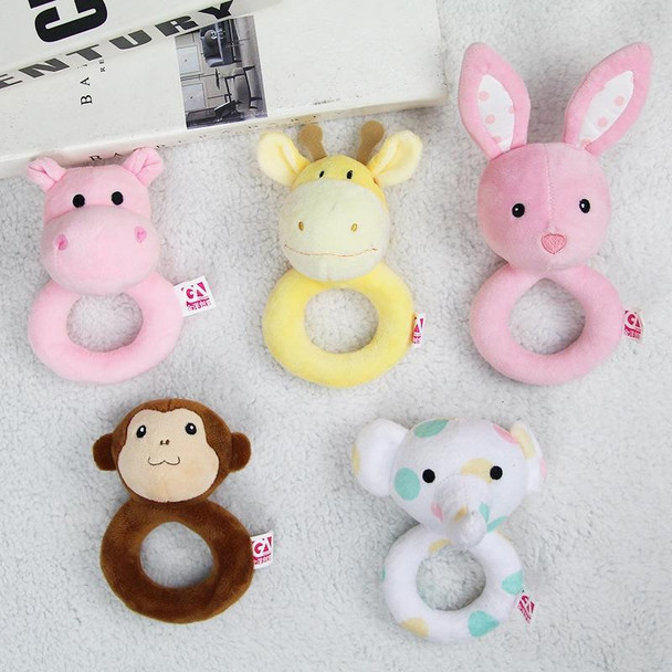Baby Hand Rattles Toys Hand Grip Stick Newborn Soothing Toys,Style: Pink Rabbit
