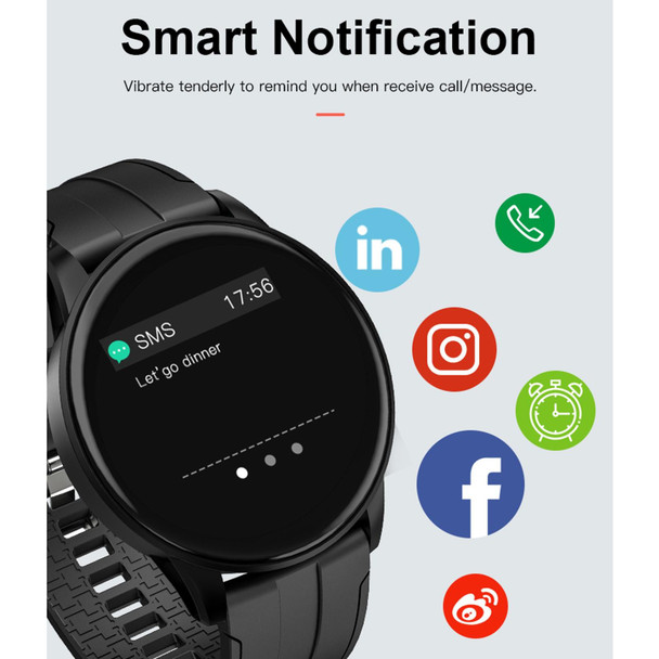 B7 0.96 inch Color Screen Smart Watch, Support Sleep Monitor / Heart Rate Monitor / Blood Pressure Monitor(Black)