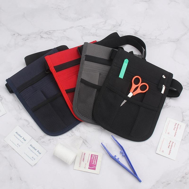 Multifunctional Nurse Tool Storage Waist Bag(Red)