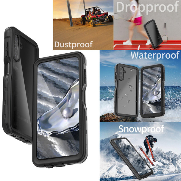 For Samsung Galaxy A14 5G RedPepper 360 Full Body Rugged Waterproof Phone Case(Black)