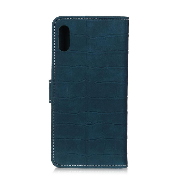 For iPhone XR Crocodile Texture Horizontal Flip Leatherette Case with Holder & Wallet & Card Slots & Photo Frame (Green)