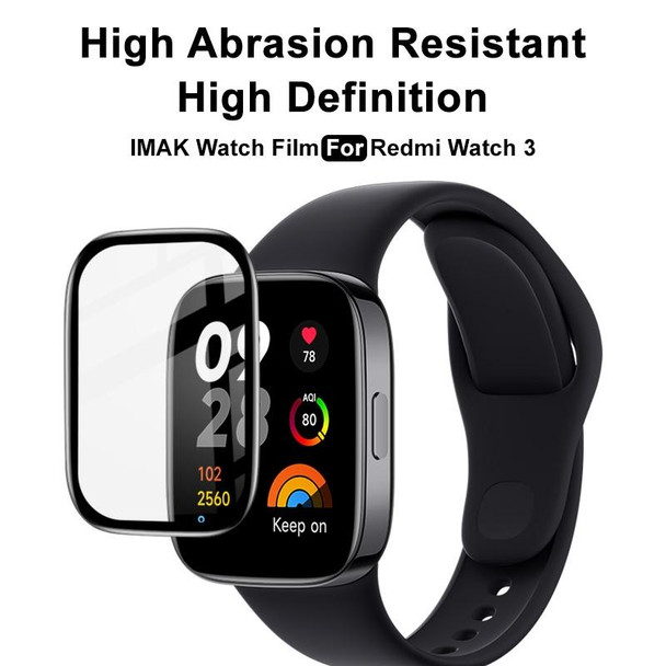 For Xiaomi Redmi Watch 3 imak Plexiglass HD Watch Protective Film