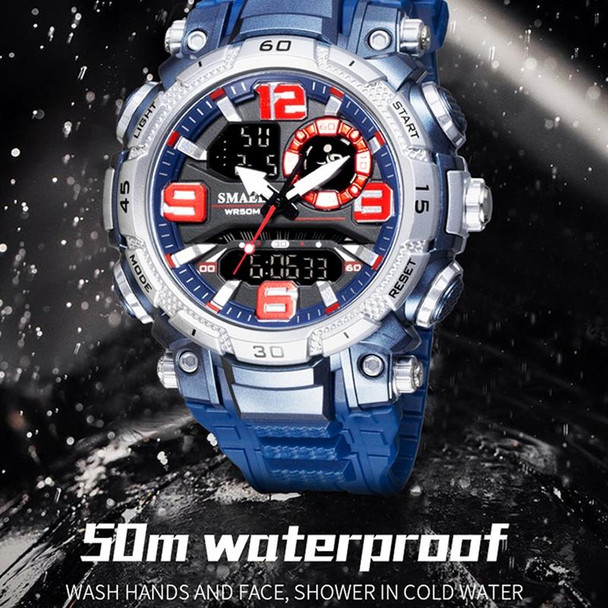 SMAEL 1921 Outdoor Sports Waterproof Men Luminous Time Watch Electronic Watch(Deep Blue)