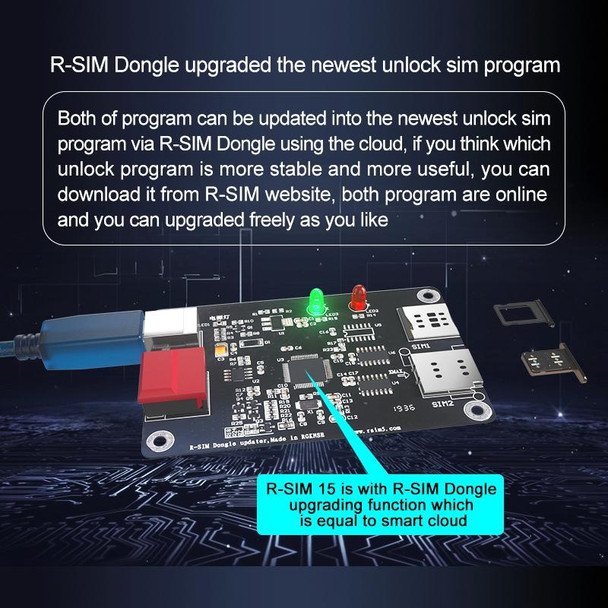 R-SIM 15 Dual CPU Aegis Cloud Upgraded Version iOS 13 System Universal Unlocking Card for iPhone 11 Pro Max, iPhone 11 Pro, iPhone 11, iPhone X, iPhone XS, iPhone 8 & 8 Plus