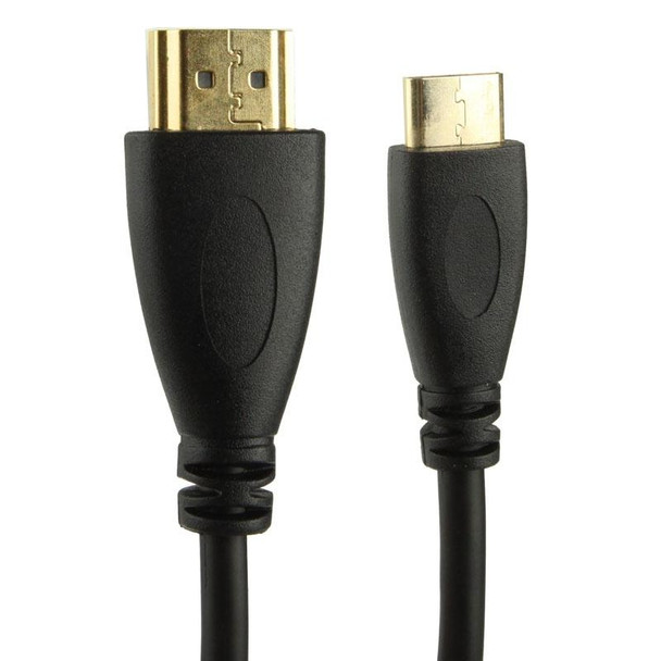 1.4 Version, Gold Plated Mini HDMI Male to HDMI Male Coiled Cable, Support 3D / Ethernet, Length: 60cm (can be extended up to 2m)