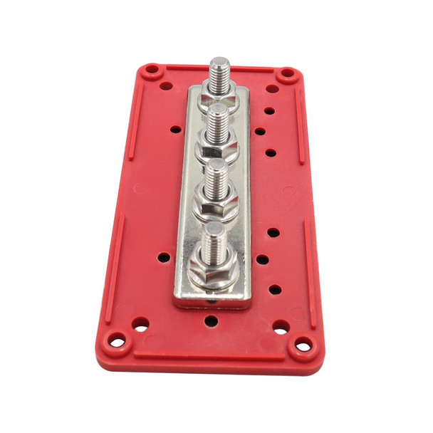 CP-3089-02 300A 48V 4-way M8 Terminal Busbar(Red)