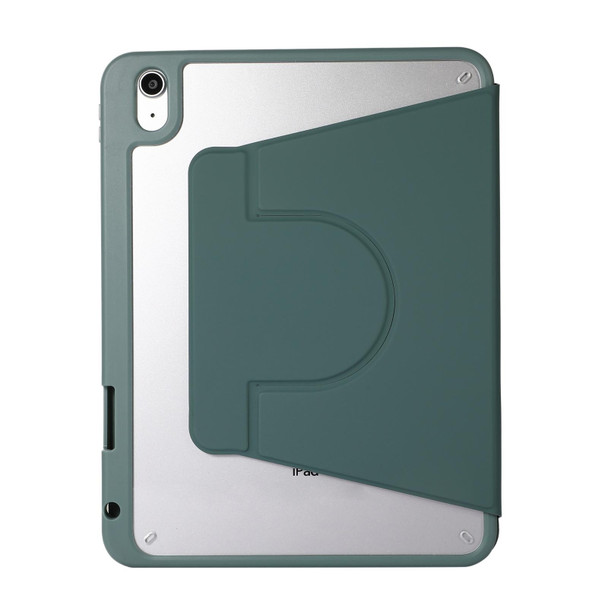 2 in 1 Acrylic Split Rotating Leatherette Tablet Case For iPad mini 6(Pine Needle Green)