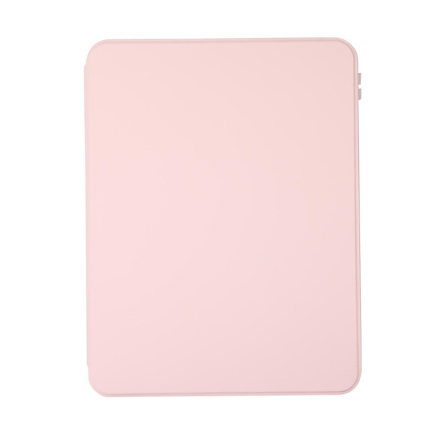 2 in 1 Acrylic Split Rotating Leatherette Tablet Case For iPad Air 2022 / 2020 10.9(Pink)