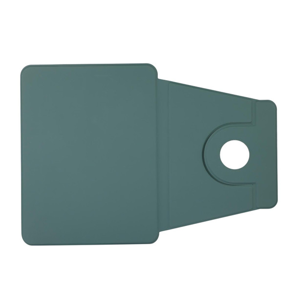 2 in 1 Acrylic Split Rotating Leatherette Tablet Case For iPad Pro 12.9 2022 / 2020 / 2021 / 2018(Pine Needle Green)