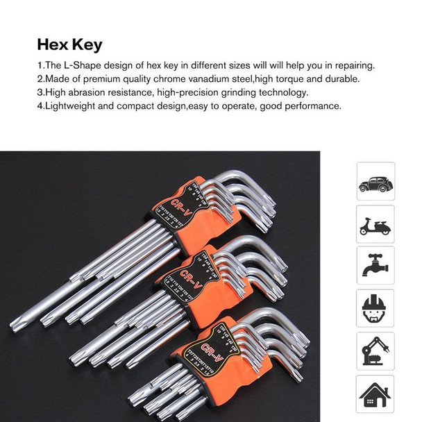 Allen Wrench Set Screwdriver Plum Blossom Multi-function Combination Tool, Style:Mito (Short Version)