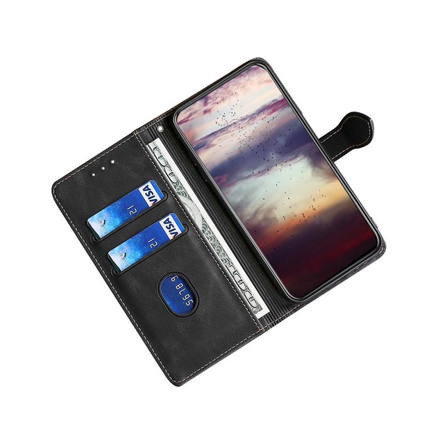 For OPPO Reno8 T 5G/A1 Pro 5G Skin Feel Magnetic Buckle Leatherette Phone Case(Black)