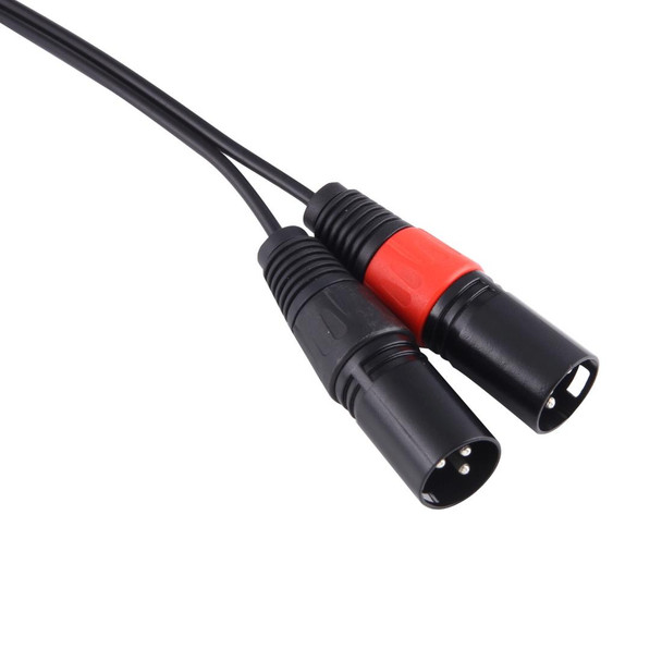 30cm Metal Head 3.5mm Male to 3 Pin XLR CANNON Male Audio Connector Adapter Cable