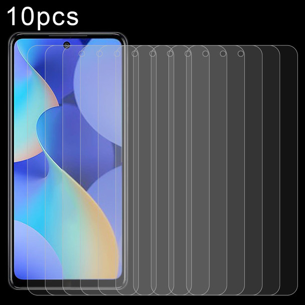 For Tecno Spark 10 Pro 10pcs 0.26mm 9H 2.5D Tempered Glass Film