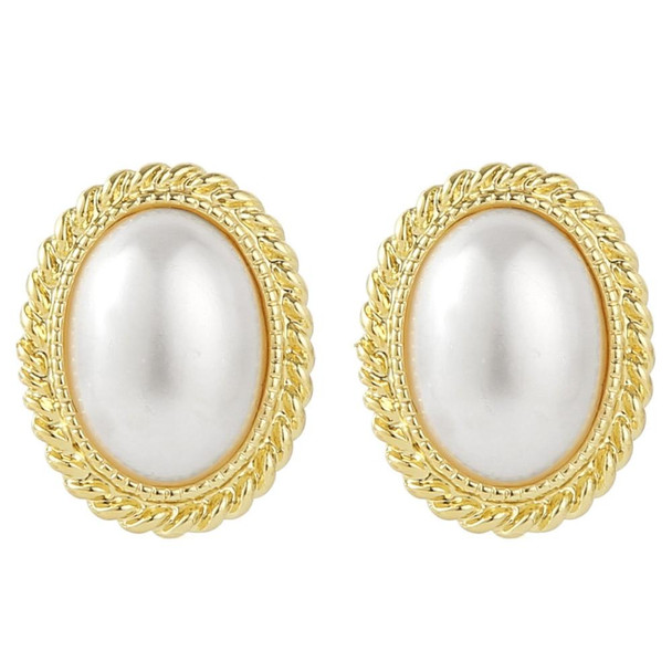 E2109-16 Semiellipse Stud Earrings Jewelry