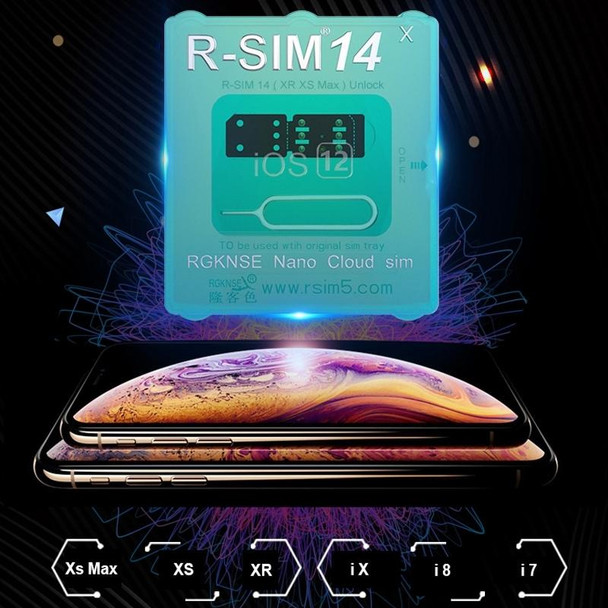 R-SIM 14 V18 Ultra Universal ICCID SIM Unlock Card for iPhone X, XS, XR, XS Max, 8 & 8 Plus, 7 & 7 Plus