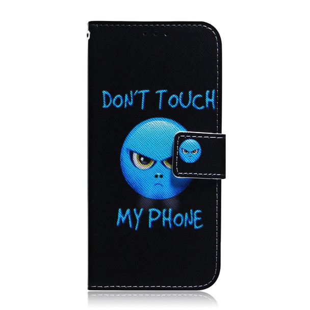 For Sony Xperia 1 IV 2023 Coloured Drawing Flip Leatherette Phone Case(Anger)