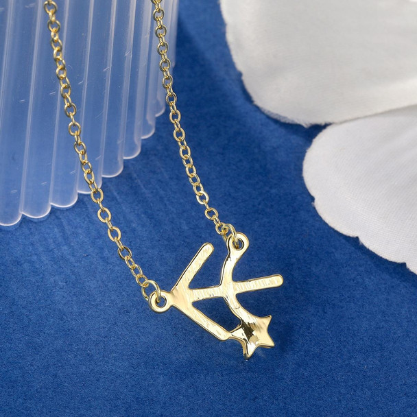 Zodiac Pattern Pendant Clavicle Chain Zodiac Diamond Necklace(N2204-9)