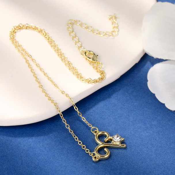 Zodiac Pattern Pendant Clavicle Chain Zodiac Diamond Necklace(N2204-9)