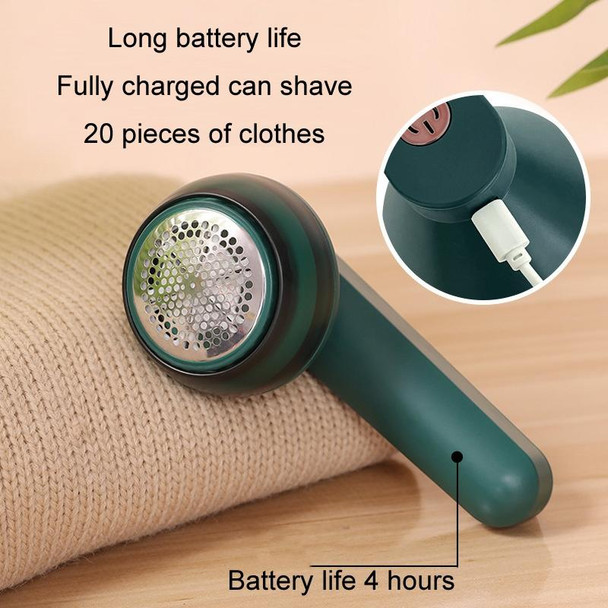 USB Rechargeable Household Hair Ball Trimmer Lint Remover(Green)