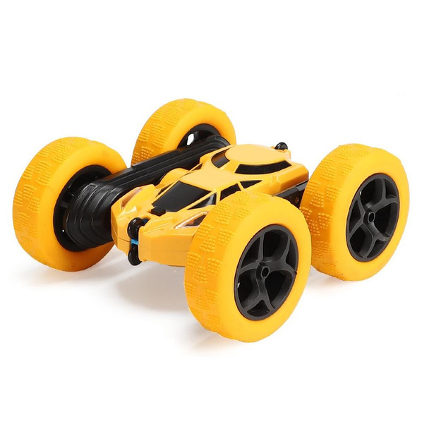 1:24 Double-Sided Stunt Car Rotating Tumbling And Twisting Stunt Car RC Climbing Children Remote Control Car(Golden)