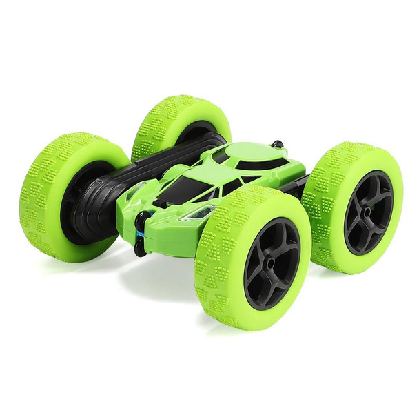 1:24 Double-Sided Stunt Car Rotating Tumbling And Twisting Stunt Car RC Climbing Children Remote Control Car(Grass Green)